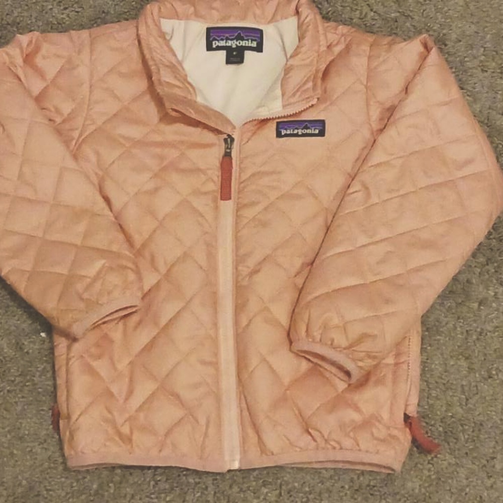 PATAGONIA kids jacket, size- 4T girls, color- planet pink